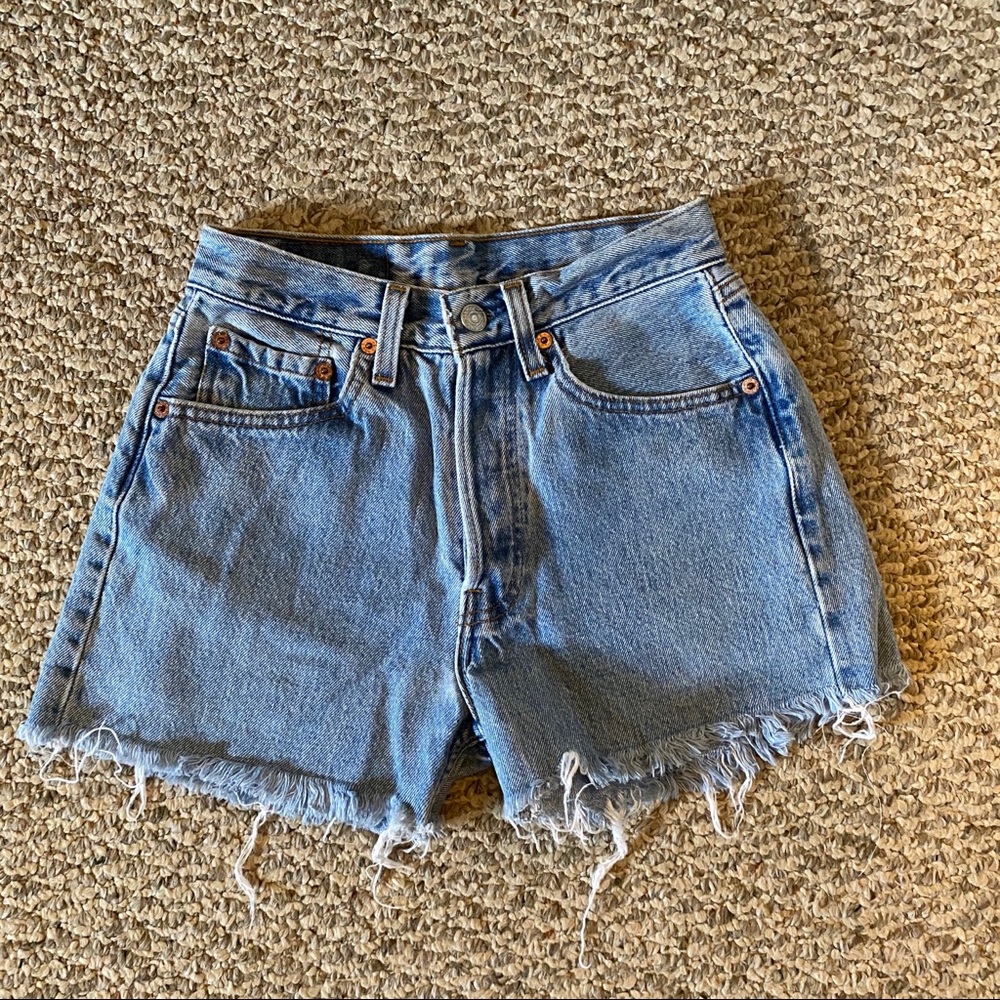 Levi’s High Rise Denim Shorts